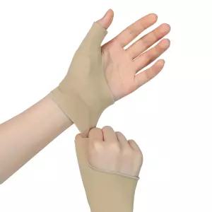 지안리다 엄지 손목 보호대 소매 관절 완화를 위한 부드러운 탄력 부목 장갑 라이너 - 여성과 남성을 왼손
