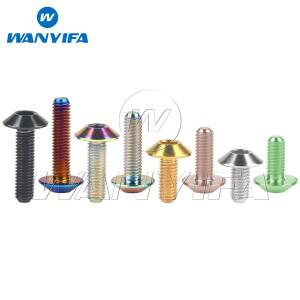 Wanyifa 티타늄 볼트 M6M8x12 15 20 25 30 35mm 자전거 오토바이 디스크 브레이크 용 우산 육각 알렌 헤드