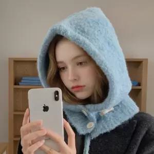 [텐바이텐]에로디 여성 바라클라바 니트 후드 목도리 머플러 겨울 방한 모자 K2