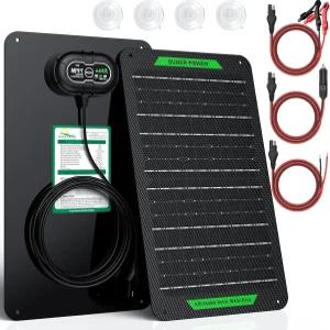 SUNER 파워 방수 12W 12V 태양광 배터리 충전기 및 유지보수 프로 내장 울트라스마트 MPPT 충전 컨트롤러