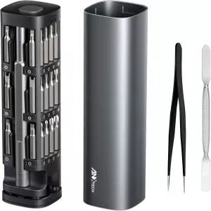 46 in 1 정밀 드라이버 키트 자기 비트 및 금속 케이스 포함 휴대폰 컴퓨터 노트북 PC 시계 안경 DIY 드론