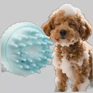 강아지 고양이 샤워 브러쉬 목욕솔 브러시 펫샴푸