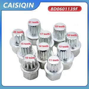 도난 방지 휠 볼트 잠금 너트 키 어댑터 # 0에서 9 8D 0601139 F For Volkswagen VW 골프 Jetta Passat Tou