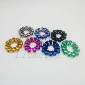 Liumeili M5x10mm 티타늄 티 마운틴 사이클링 자전거 디스크 로터 볼트 Torx T25 버튼 헤드12 개몫