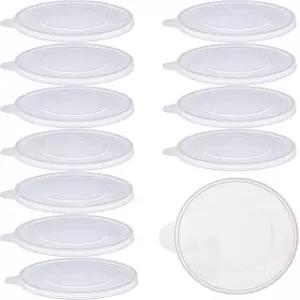 마스터스 12팩 믹싱 컵 뚜껑 12온스 350ml 등급 플라스틱 계량 - 자동차 페인트 에폭시 수지 아트 용품을