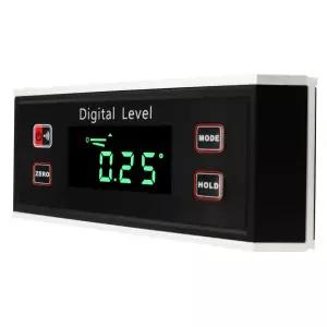 DANOPLUS 디지털 전자 경사계 각도 게이지 파인더 측정기 레벨 V-그루브 마그네틱 베이스 IP65 0~360도
