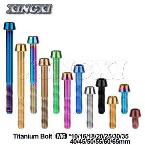 Xingxi 티타늄 M6x10 16 18 20 25 30 35 40 45 50 55 60 65mm 알렌 키 테이퍼 헤드 나사 자전거 브레이크 B