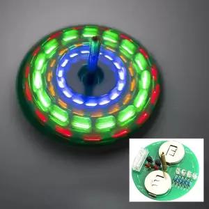 솔더스토어 납땜 프로젝트 연습 키트 LED 회전 책상 자이로스코프 DIY 초보자용 전자