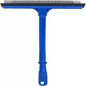 2-in-1 자동차 창문 청소기 다용도 앞유리 청소 도구 15.9인치 손잡이 8인치 부드러운 고무 칼날 및