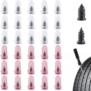 요미르듀이 30 PCS 타이어 수리 고무 못 키트 진공 나선형 자동차 트럭 오토바이 트랙터 펑크 플러그의
