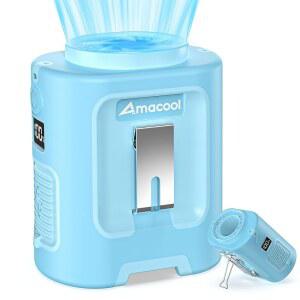 AMACool 미니 휴대용 허리 선풍기 클립 착용 엄마를 위한 생일 선물 13 000 급속 냉각 목 여성 남성 야외