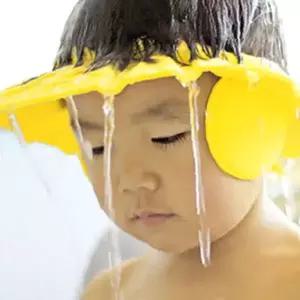 어린이 목욕 샤워 물놀이 머리 감기 귀 보호 샴푸 캡 조절 가능 헤어 워시 가드
