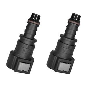 HHZL 2PCS 연료 라인 퀵 커넥터, 스트레이트 커넥트 피팅 수리 키트, 고압 오일 펌프 호스 파이프 커넥터 3/8 SAE ~ 5/16 ID 나일론 튜빙