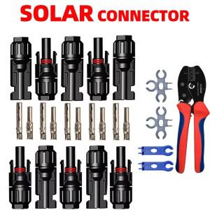 600400200100402010Pcs 태양광 커넥터 PV 플러그 1000V 30A 패널 키트 PVMC 케이블용 2.546mm²