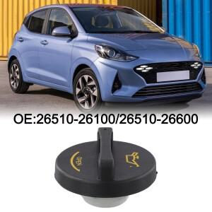1PC 블랙 오일 필러 캡 26510-26600 현대 I10 I20 I30 Ix35 Tucson Santa Fe 교체 부품
