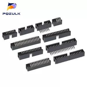 호환  5PCS DIP 6P 8P 10P 12P 18P 20P 24P 26P 34P 40P 50Pin 2.54mm 남성 소켓 스트레이트 idc 헤더 PCB