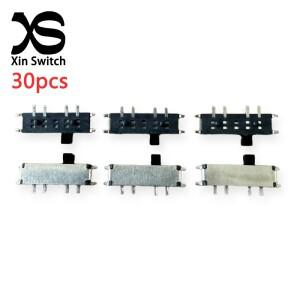 30PCS MSK-12C03-07 위치 지정 기둥이  소형 토글 H1.5mm 8핀 DC12V 패치 측면 프레스  전원