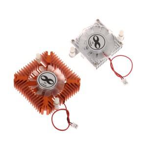 소형 그래픽 카드 라디에이터 구멍 거리 55mm 5.5cm, 컴퓨터 선풍기, 12V 초저소음