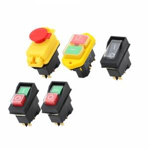 전기기사 스위치 KLD-28 전마그네틱 시작 버튼 기계 도구 액세서리 IP55 방수 마그네틱 28A 1 개