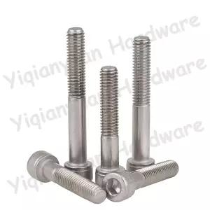 호환  Yiqianyuan M6xP1.0 DIN912 SUS316 스테인리스 스틸 육각 소켓 너클 캡 헤드 스크류 알렌 키 볼트 전