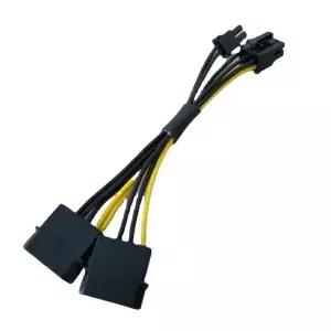 호환 듀얼 4핀 IDE 몰렉스-PCI-E PCI Express 그래픽 비디오 디스플레이 카드 GPU 8핀6핀  2핀 전원 공급