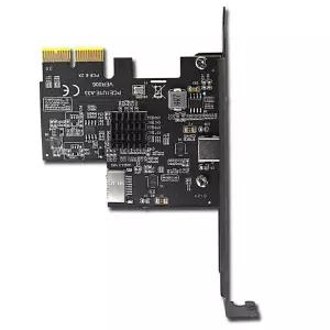 BAAZ Fast PCI Express X2 to Type-E  Type-C 확장 카드 USB3.2 GEN2 10Gbps ASM3142 칩 PCI-E to USB-C 어