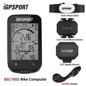 IGPSPORT BSC100S 자전거 컴퓨터 2.6 인치 화면 Cps 사이클링 내비게이션 속도 케이던스 센서 스마트 심플