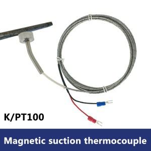 마그네틱 열전대 타입 K pt100 -200  450 °C 휴대용 표면 온도 센서 DIA 20mm 차폐 미니 소형어처 커넥터