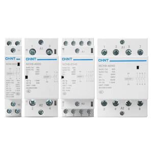 CHINT NCH8 20A 25A 40A 63A 1NO 1NC 2NO 2NC 4NO 2P 4P Din 레일 가정용 미니 소형 AC 접촉기 220V 400V 6