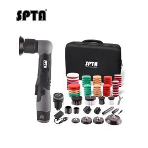 SPTA LD104 12V 무선 미니 자동차 폴리셔 기계, RODA 마이크로 멀티 디테일링용 1-3인치 폴리싱 패드 포함