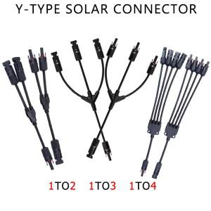 1세트 광전지 태양 광 커넥터 1000V 30A 남성 여성 3 방향 4 5 플러그 DC PV Y 유형 ~ 234 어댑터
