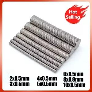 호환  2x0.5mm 원형 소형 자석 10x0.5mm 냉장고 사무실에 적합 DIY 5x0.5 6x0.6 8x0.5 100.5