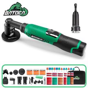 BATOCA S6 무선 미니 자동차 광택기, 12V 퀵 체인지 헤드, 연마기 키트, 3mm, 12mm 궤도