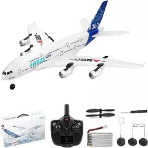GoolRC RC 비행기 WLtoys XK A120 A380 에어카 모델 3CH 2.4G 리모컨 EPP 고정익 항공기 RTF