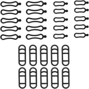 HUUSON 30PCS 손전등 장착 자전거 라이트 실리콘 고무 스트랩 3종 사이클링 마운트 밴드 헬멧 조명 세트