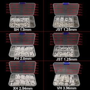 1Box SH 1.0MMJST 1.25mmZH 2.0mmXH2.54mmVH 3.96mm 수 플러그 암 소켓 하우징 압착 단자 커넥터 키트