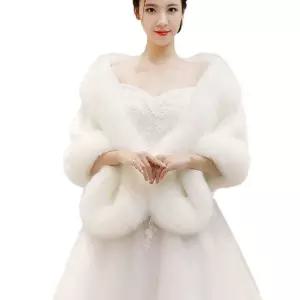 웨딩 숄 아우터 퍼 망또 샵 들러리 신부 하객 룩 연말 결혼식 드레스