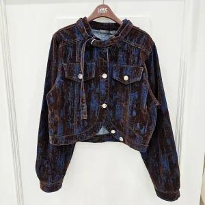 르니앤맥코이 노카라  코듀로이 인조세무 크롭 자켓 MM11JK304GN