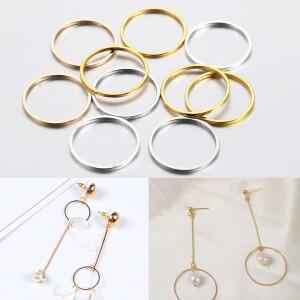 20-50pcs 라운드 직경 8-40mm 고리 귀걸이 와이어 커넥터 DIY 펜던트 쥬얼리에 대한 폐쇄 링 액세서리 용품