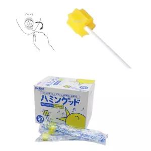 요양병원 환자 입냄새 잘닦이는 스펀지칫솔 50p 텅브러쉬 와상환자 혀클리너 백태제거 구강청결