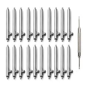 20mm 22mm 10 개 1 8mm 직경 시계 핀 수리 도구 및 키트 퀵 릴리즈 시계 스트랩 스프링 바 핀 24mm 18mm 2 m 16mm 19mm