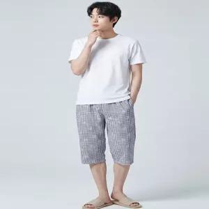 [바풀]바풀 DY DB 1863-11 쿨 7부 파자마 남성 여성 쿨링 포켓 반바지 봄 여름 팬츠