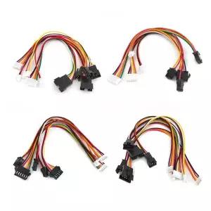 호환 5PCS SM 2.54mm  PH2.0XH2.54 플 소켓 2P3P4P5P6P 남성 여성 변환 케이블 전선가리개 20cm 26AWG 연장