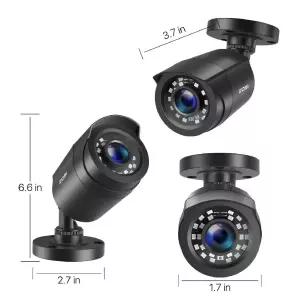 가정용 TVI 보안 시스템용 카메라 2MP 추가 갖춘 방수 불릿 CCTV BNC 85피트