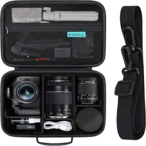 EOS 레벨 T7/R50/R50V/R100/R6 II/R5/ R8/R10/RP/R7/소니/니콘 D7500 DSLR 카메라 렌즈 삼각대 어깨끈과