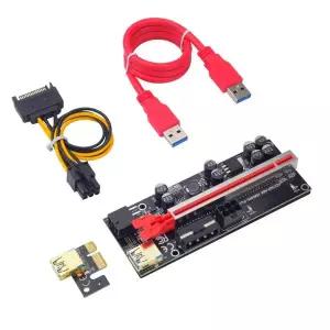 호환  PCI-E 009S Plus PCIE X1  X16 라이저 카드 VER009S Plus 60CM USB 3.0 케이블 전선가리개 그래픽 카