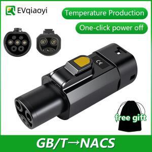 호환EVqiaoyi GB/T-NACS EV 어댑터 32A 7kW - 테슬라 전기차용 GB/T 충전 변환기, 과열 방지 시스템 탑재로