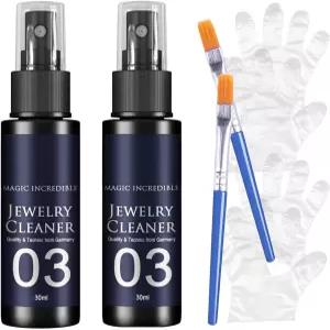 Jael 2-PACK 주얼리 솔루션 - 전문가용 금 은 다이아몬드 및 황동 폴리쉬 키트(방산 보호 기능 포함) 빠른