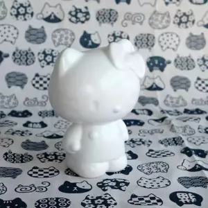 키티화병 꽃병 장식 집들이 선물 화이트 헬로키티 인형 13x10x17.5cm
