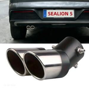 BYD SEALION 5 PRO CHAZOR DMi 2026 배기 파이프 슬리브 테일 스로트 머플러 팁 개조 액세서리